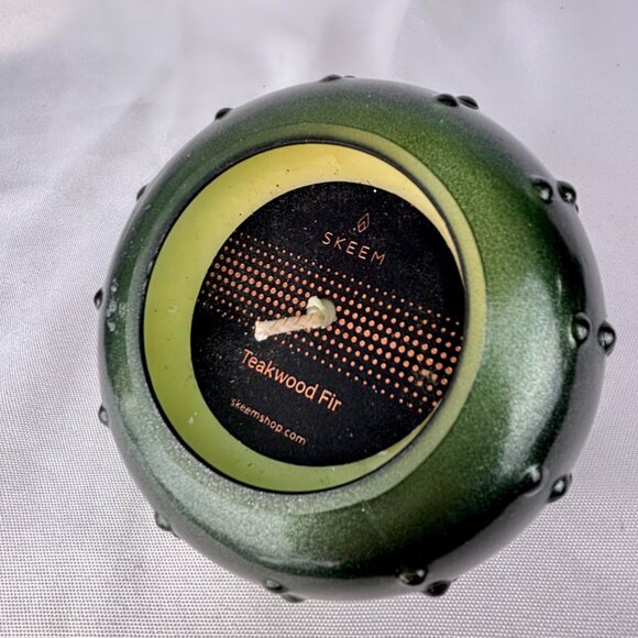 SALE! NWT SKEEM Forest Green Teakwood Fir Stacking Candles (Set of 2) - New - Picture 4 of 8